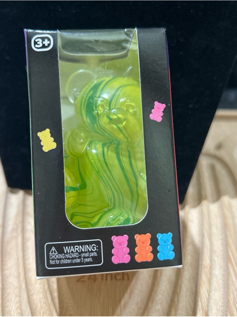 Green marble gummy bear squishy toys